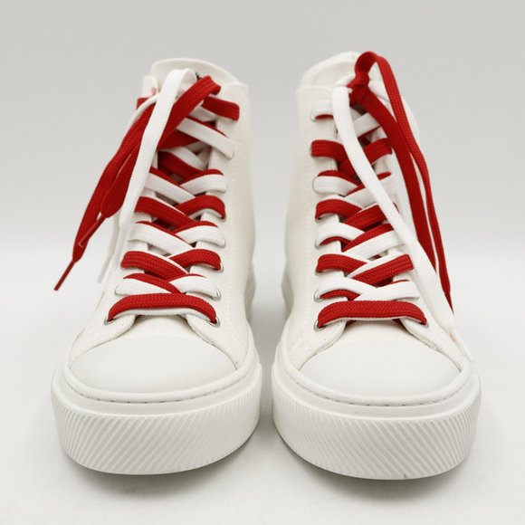 Stuart Weitzman White and Red Sneakers - Picture 2 of 16